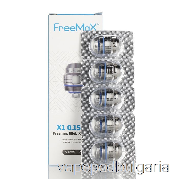 Vape Течности Freemax Maxluke 904l X резервни бобини 0.15ohm 904l X1 единични мрежести бобини